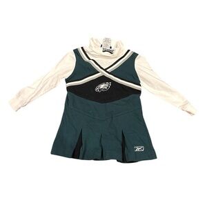 NFL Reebok Green and White eagles Cheerleader Outfit